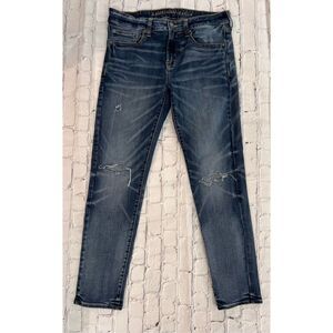 American Eagle Men's 32x30 Next Level Flex Slim Fit Jeans Dark Wash Skinny